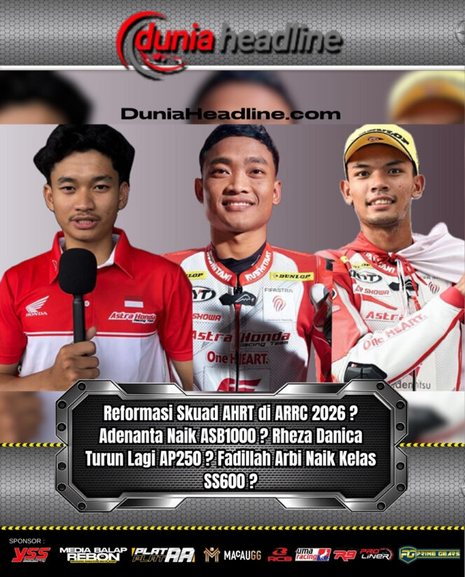 
Astra Honda Racing Team (AHRT) untuk balap Asia Road Racing Championship 2026 (ARRC 2026).