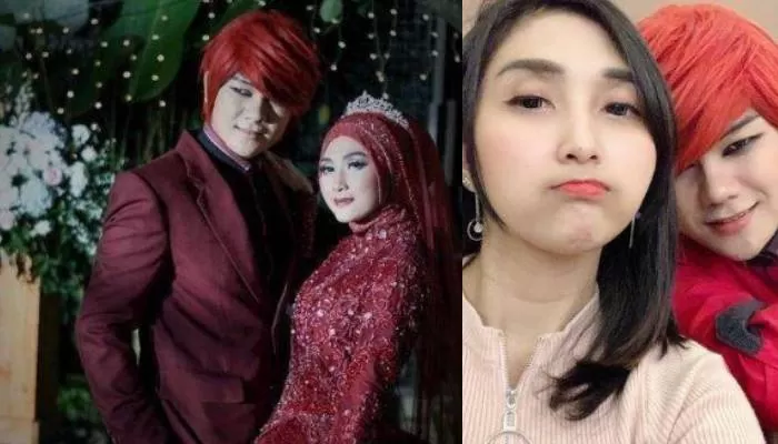 Pesulap Merah bersama istri Tika Mega Lestari saat beribadah di Tanah Suci