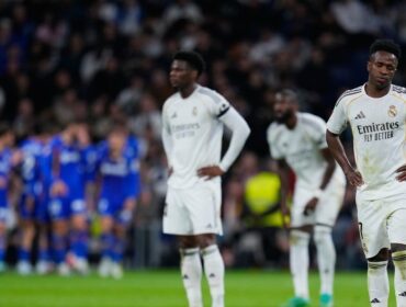 Pemain Real Madrid saat menghadapi Getafe di laga La Liga