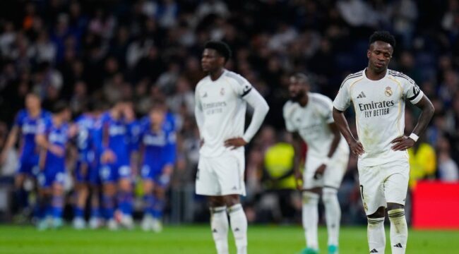 Pemain Real Madrid saat menghadapi Getafe di laga La Liga